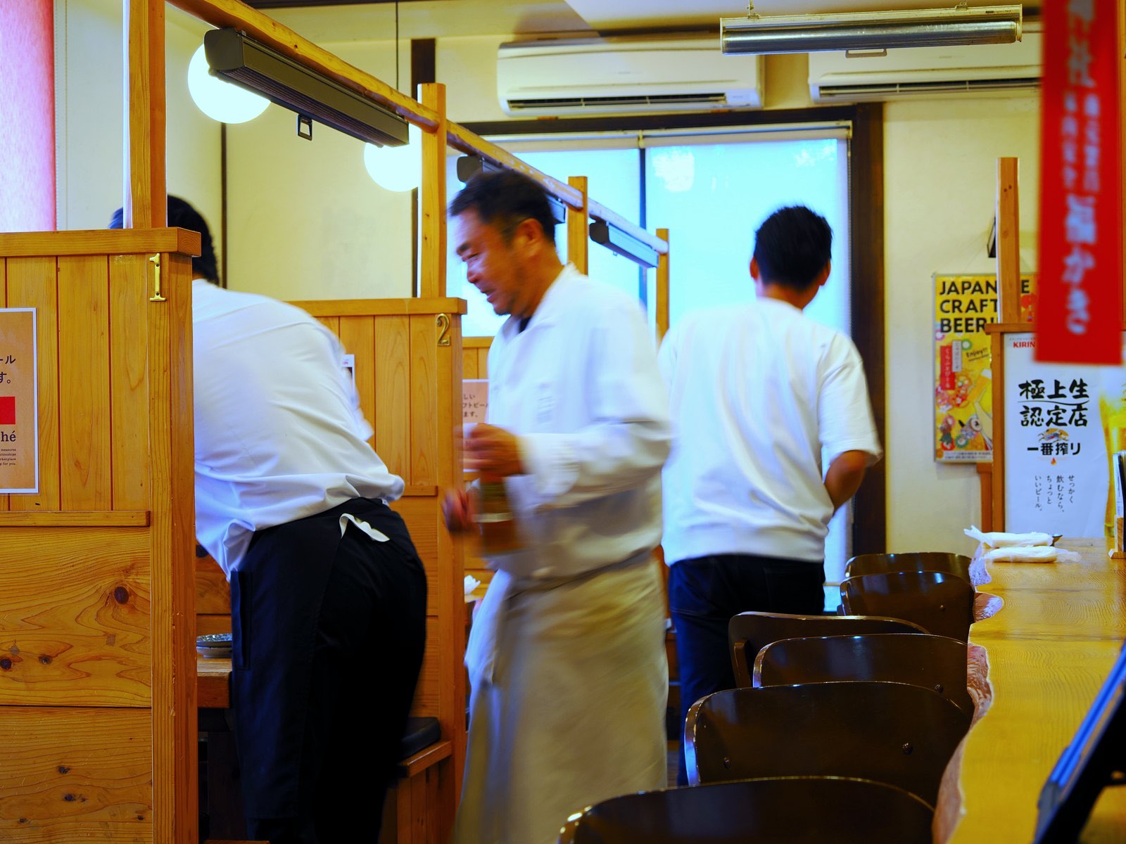 開店前の店内